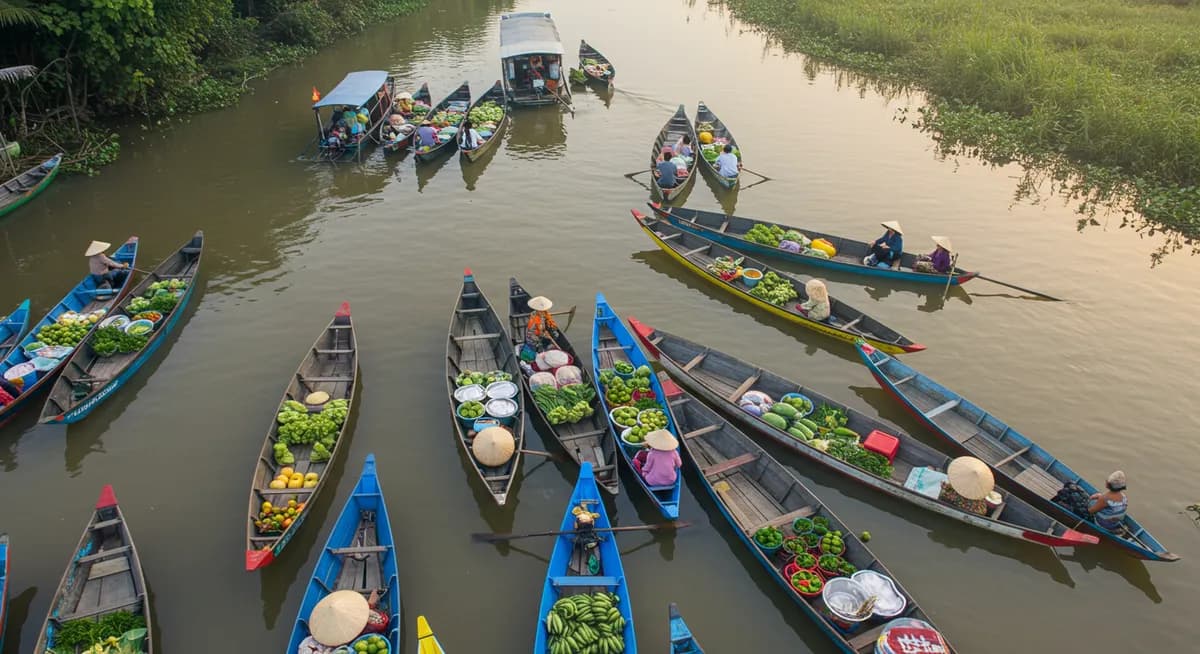 Authentic Floating Market Tours in Chau Doc
