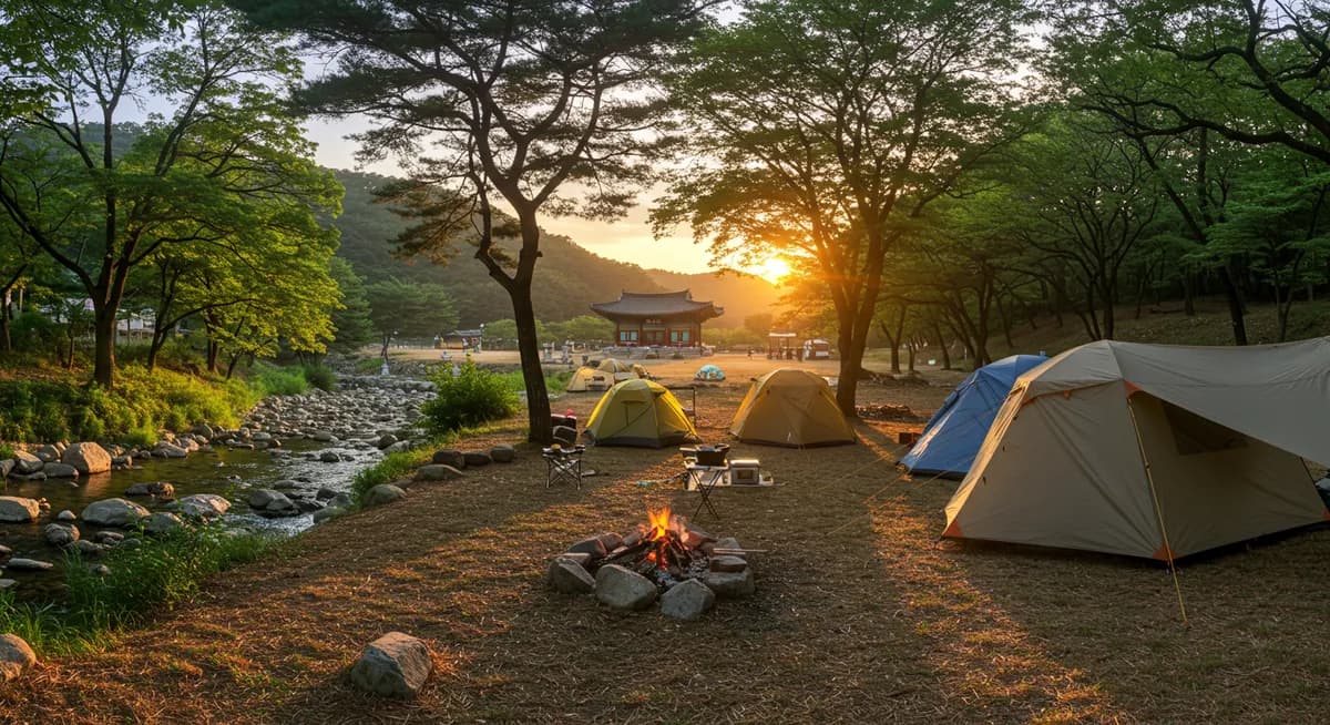 Camping Spots Near Palgongsan Temple Daegu