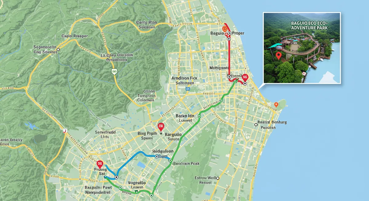 How to Reach Baguio Eco-Adventure Park from City Proper